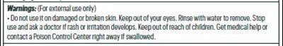 Warnings: (for External Use Only) .... Keep Out Of Reach Of Children..... (Nutrascreen Cb Keep Out Of Reach Of Children)